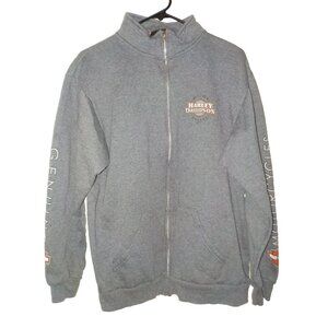 Vtg Harley-Davidson Latus Motors Eugene Oregon Men's Sweatshirt Jacket Size Med